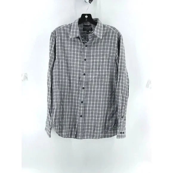 Banana Republic Shirts Banana Republic Mens Gray Plaid Long